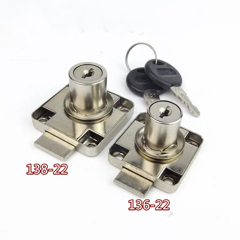 Medicine Cabinet Lock - 136 138-22mm Lock Core Desk Drawer