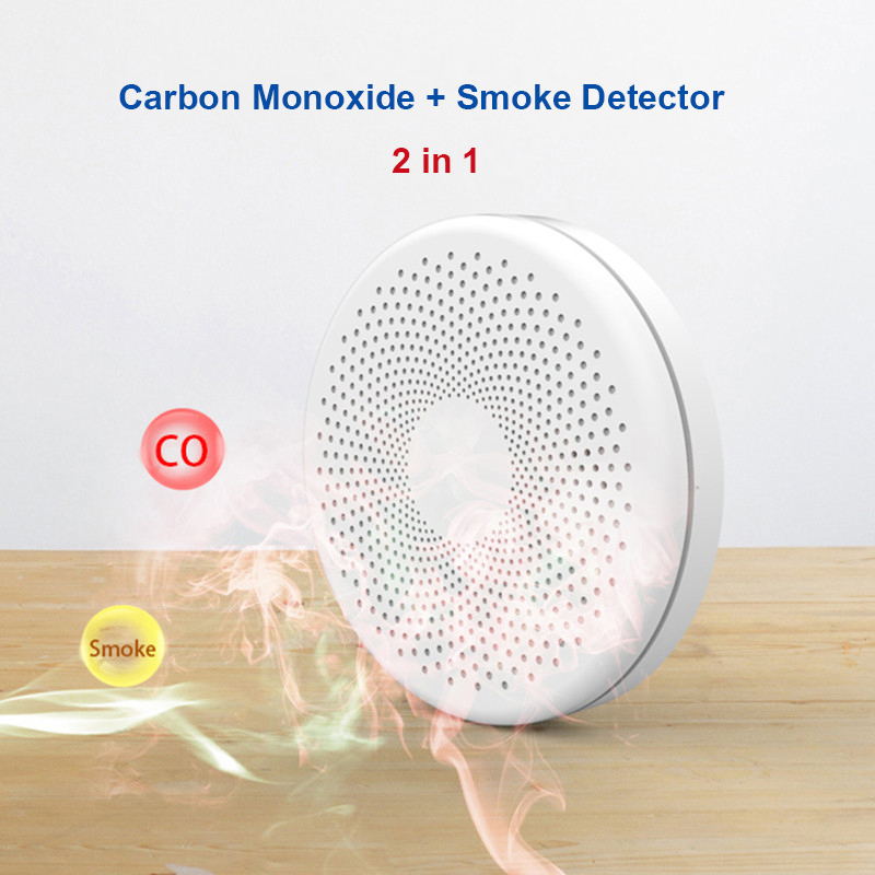 2 in 1 Version WiFi Tuya Smart - Smoke Detector Interconnected 리뷰 및 가격