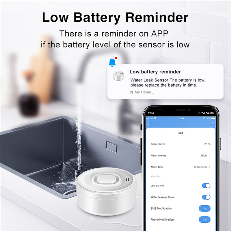 Tuya Smart WIFI Water Leak Sen - Water Alarm Sensor 리뷰 및 가격