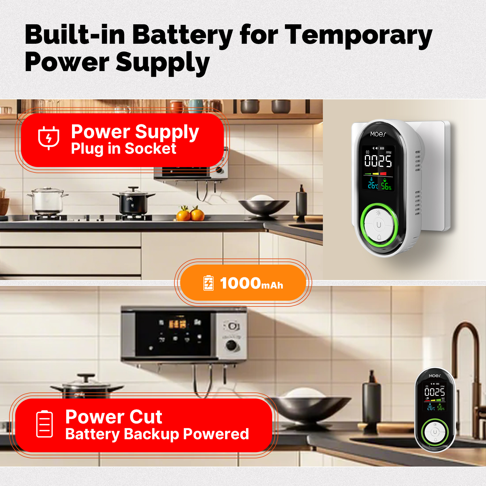 MOES CO Smoke Gas Detector Ala - Co Detector Plug 리뷰 및 가격
