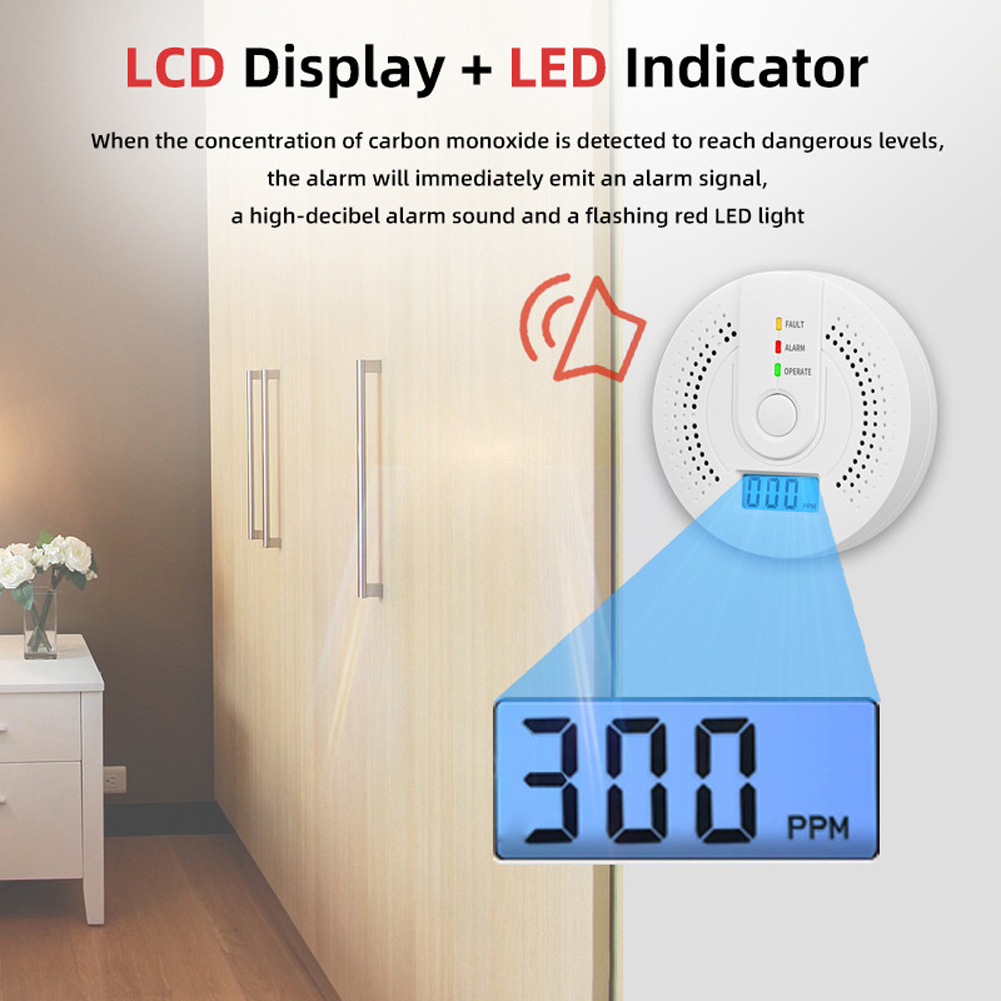 5-1PCS Digital Carbon Monoxide - Smoke Detector Interconnected 리뷰 및 가격