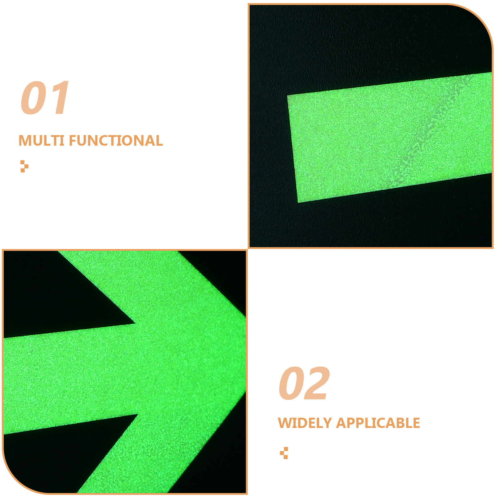 8Pcs Glow in Exit Arrow Sticke - Emergency Exit Sign 리뷰 및 가격