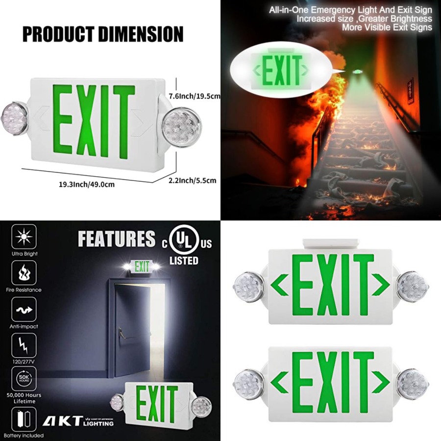 Emergency Exit Light, Adjustab - Emergency Exit Sign 리뷰 및 가격