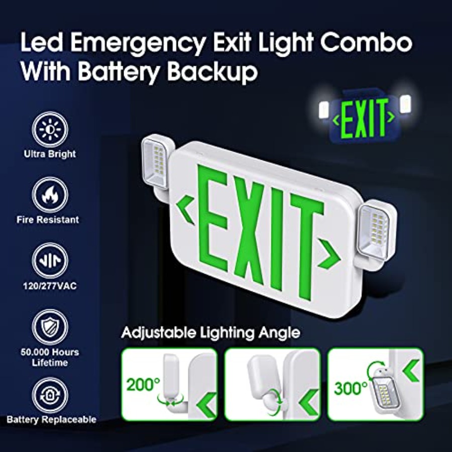 Led Combo Emergency Exit Sign  - Emergency Exit Sign 리뷰 및 가격