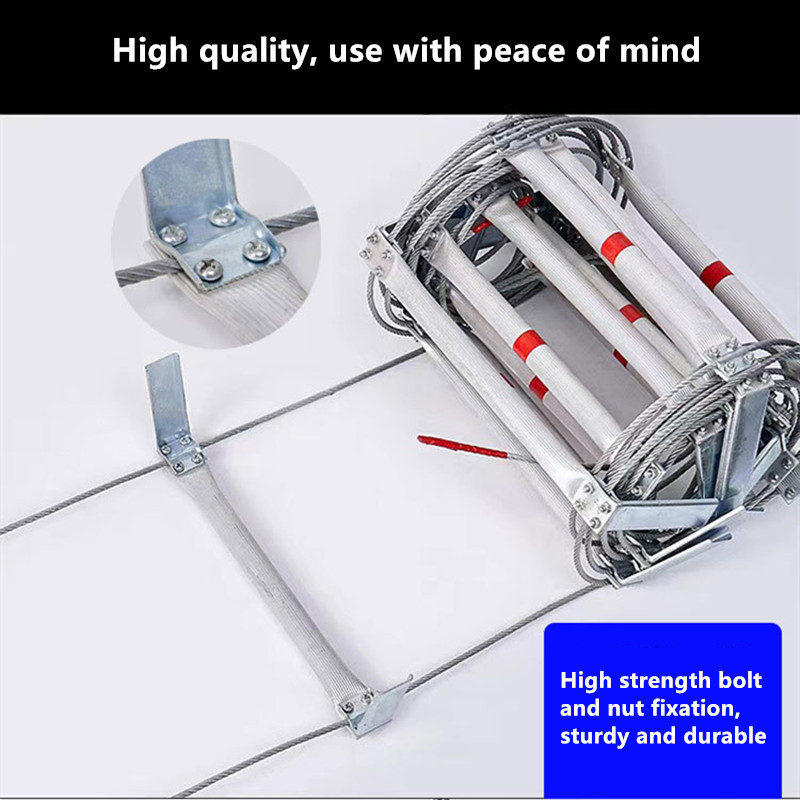 5M Soft Rope Ladder With Wire  - Fire Escape Ladder 리뷰 및 가격