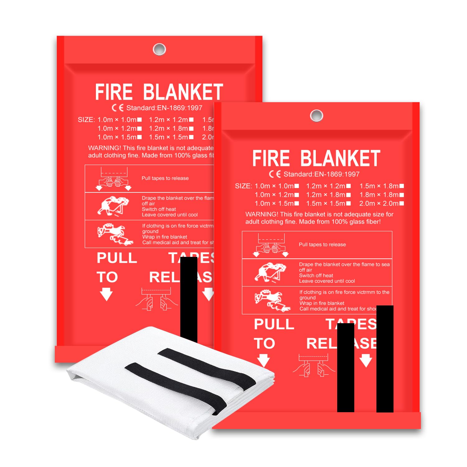 Fire Blanket 2 Pack 2*2m/1.5*1 - Fire Blanket Kitchen 리뷰 및 가격
