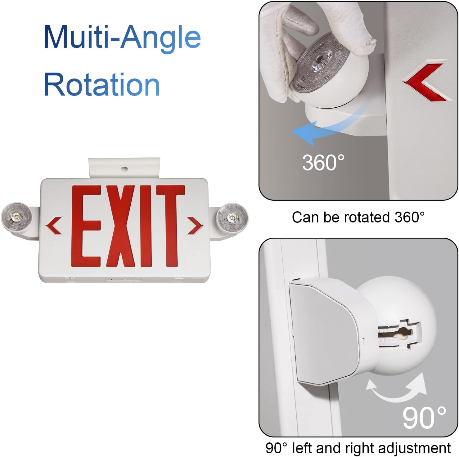 Red Exit Sign with Emergency L - Emergency Exit Sign 리뷰 및 가격