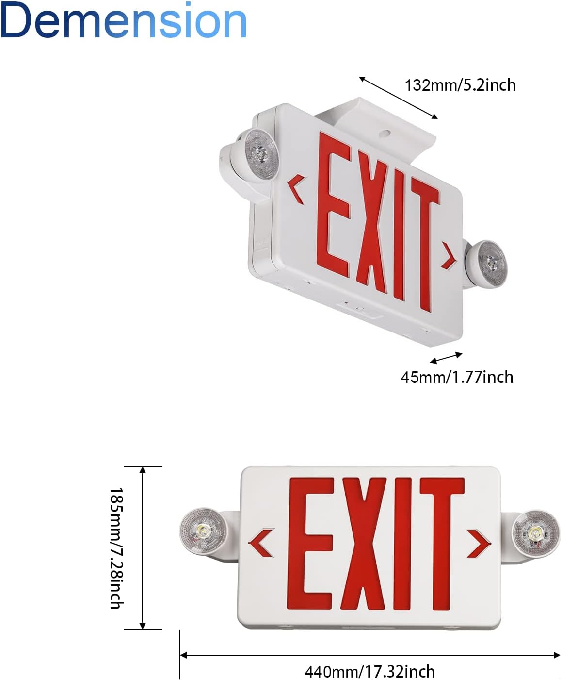 Red Exit Sign with Emergency L - Emergency Exit Sign 리뷰 및 가격