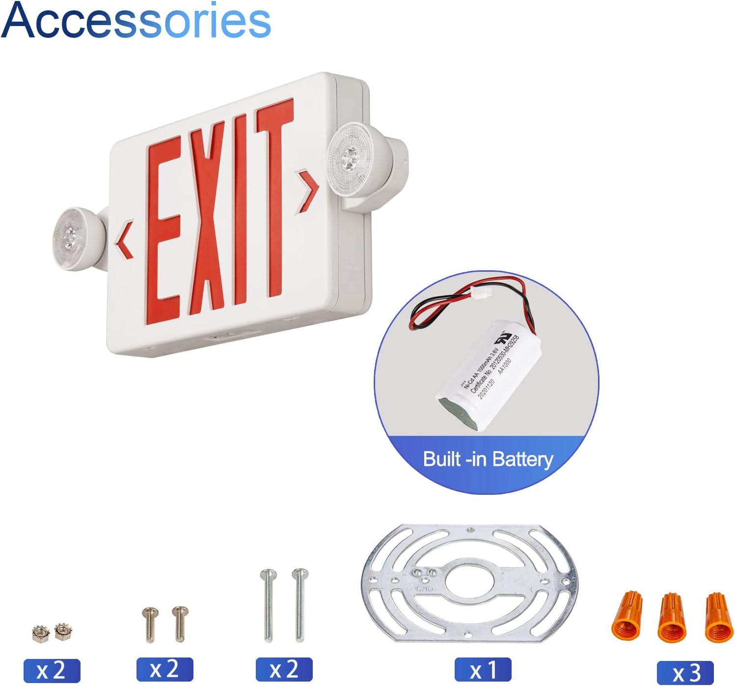 Red Exit Sign with Emergency L - Emergency Exit Sign 리뷰 및 가격