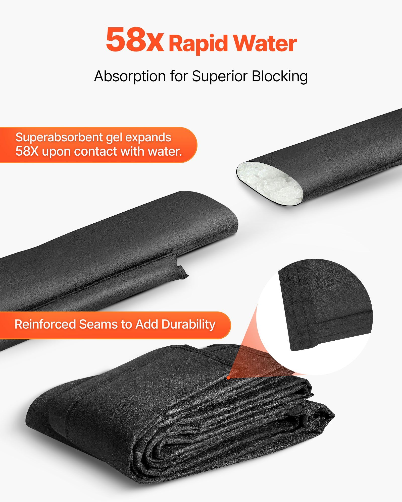 Flood Barrier, 8 Pack, 1.6 x 1 - Flood Barrier Bag 리뷰 및 가격