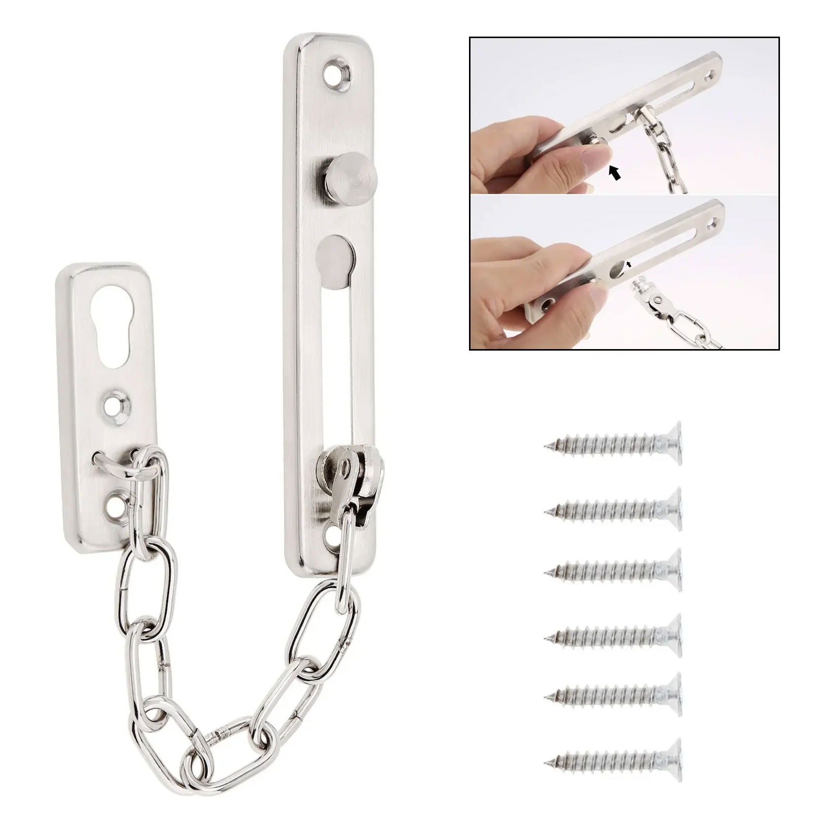 Solid Security Door Sliding Ch - Security Chain Door 리뷰 및 가격
