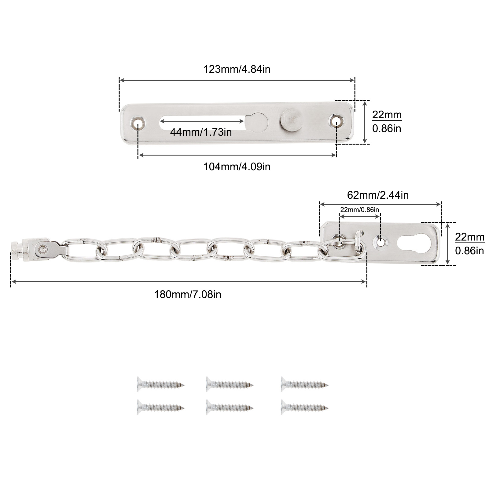 Solid Security Door Sliding Ch - Security Chain Door 리뷰 및 가격