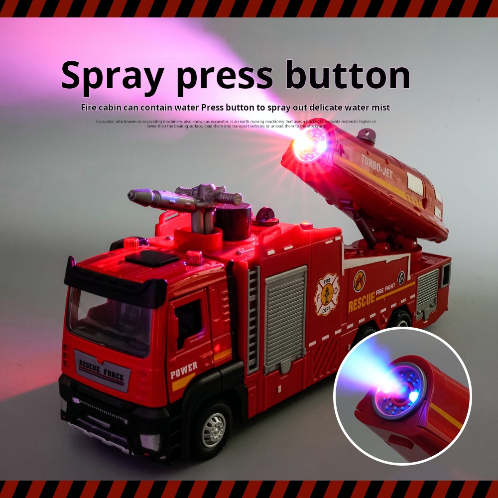 New Alloy Fire Truck Toy Large - Fire Escape Ladder 리뷰 및 가격