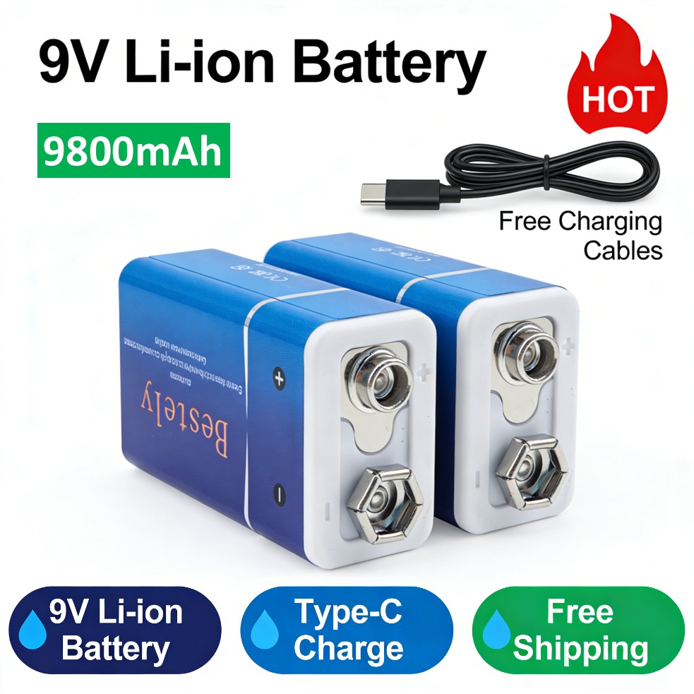 Rechargeable 9V Battery, 9800m - Smoke Detector Interconnected 리뷰 및 가격