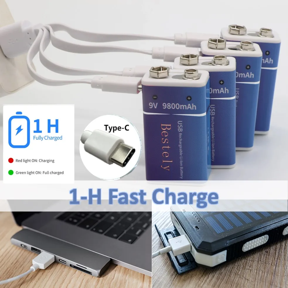Rechargeable 9V Battery, 9800m - Smoke Detector Interconnected 리뷰 및 가격