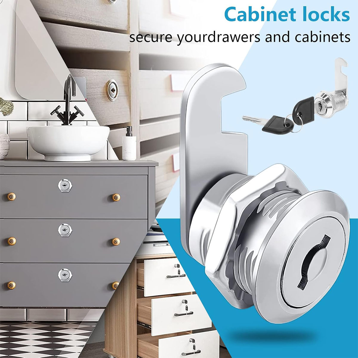 Single Unlock Set,1 Pack Keyed - Medicine Cabinet Lock 리뷰 및 가격