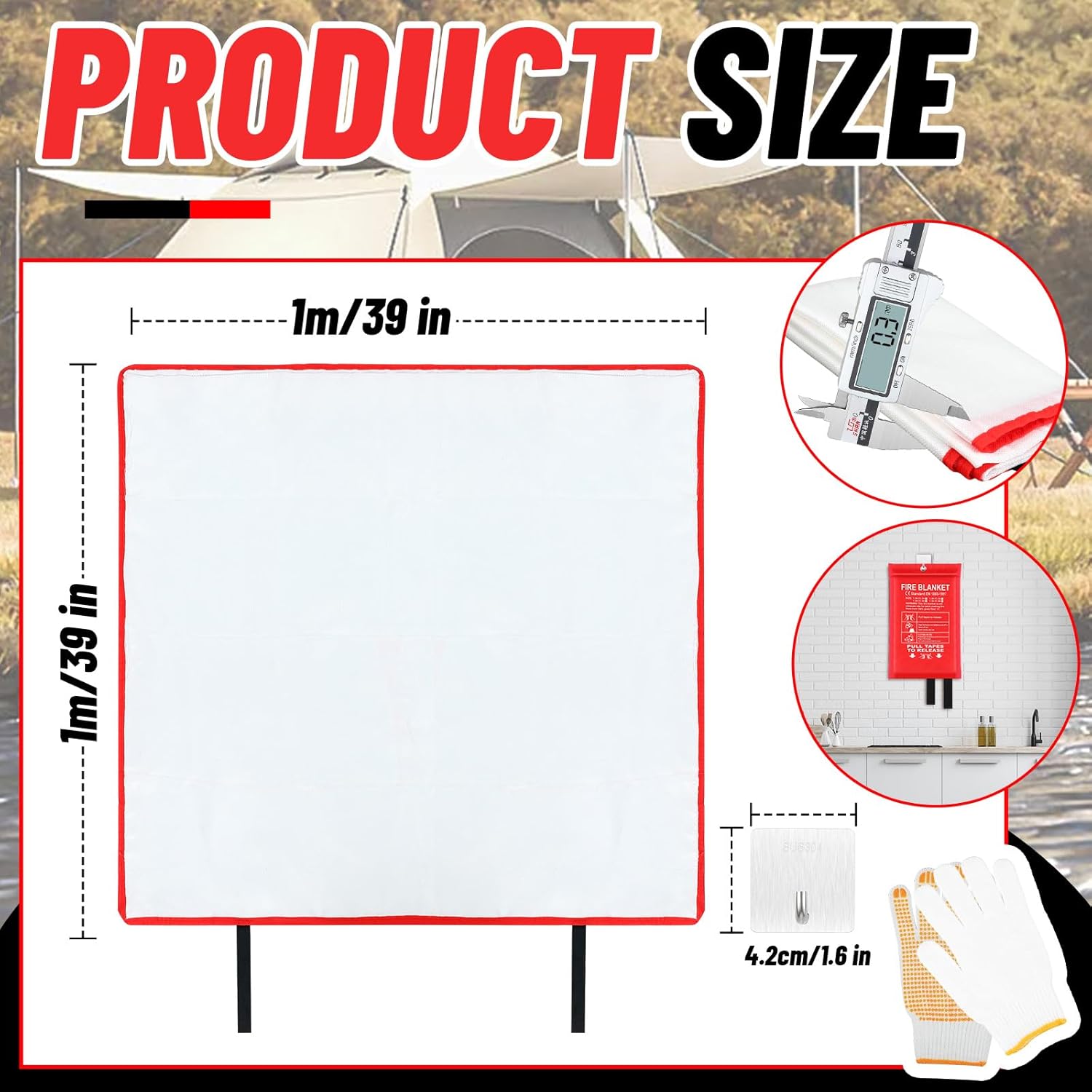 30 Pcs Fire Blankets 40x40 Inc - Fire Blanket Kitchen 리뷰 및 가격