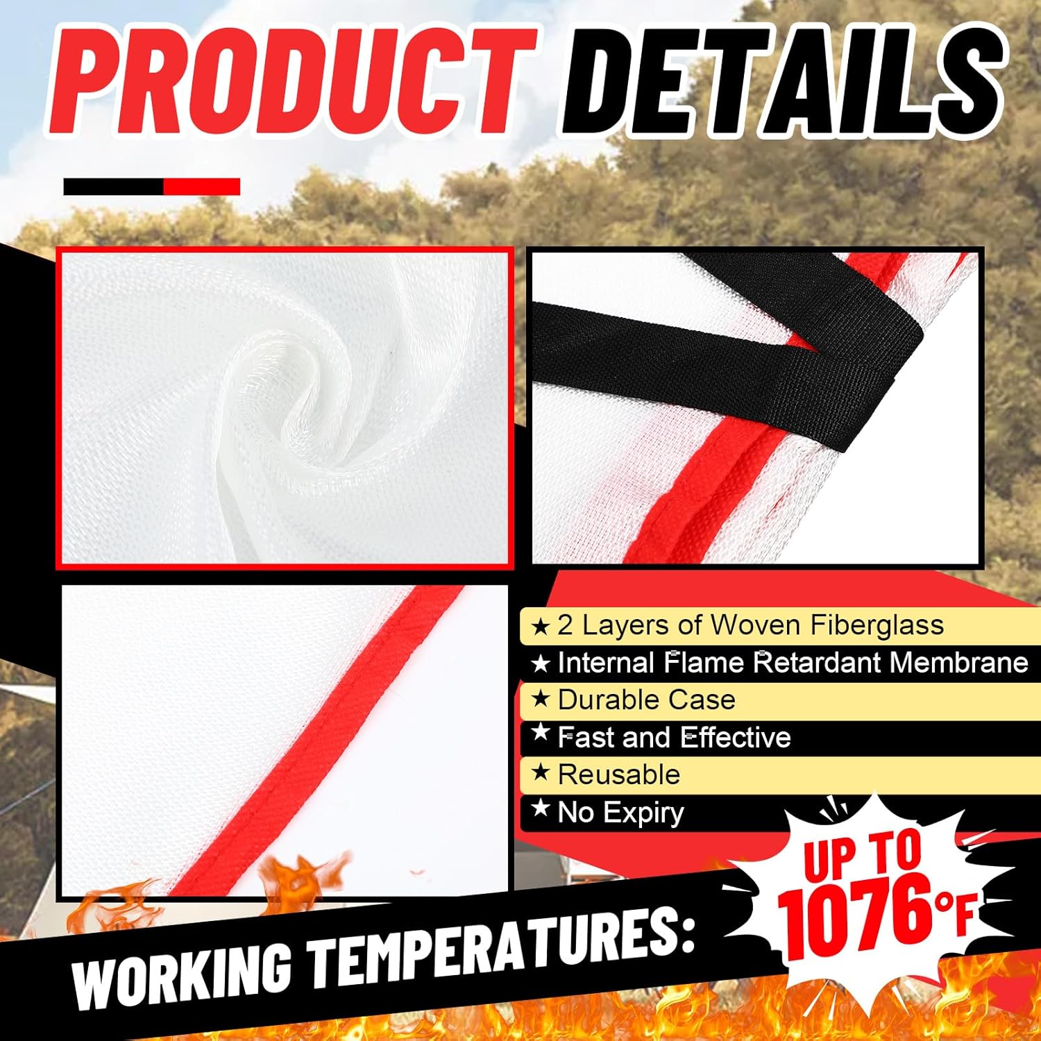 30 Pcs Fire Blankets 40x40 Inc - Fire Blanket Kitchen 리뷰 및 가격