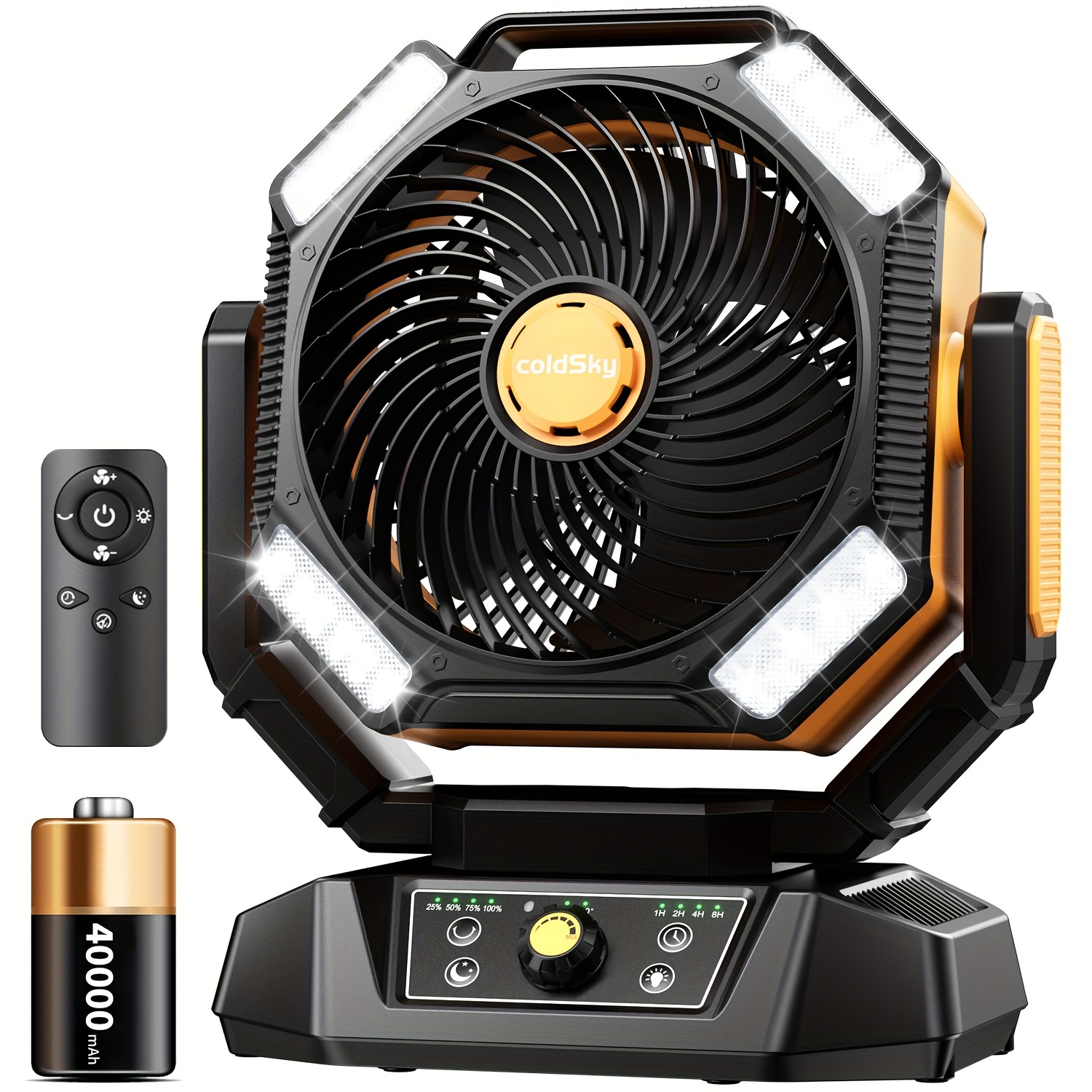 coldSky  Camping Fan, Battery  - Power Outage Light 리뷰 및 가격