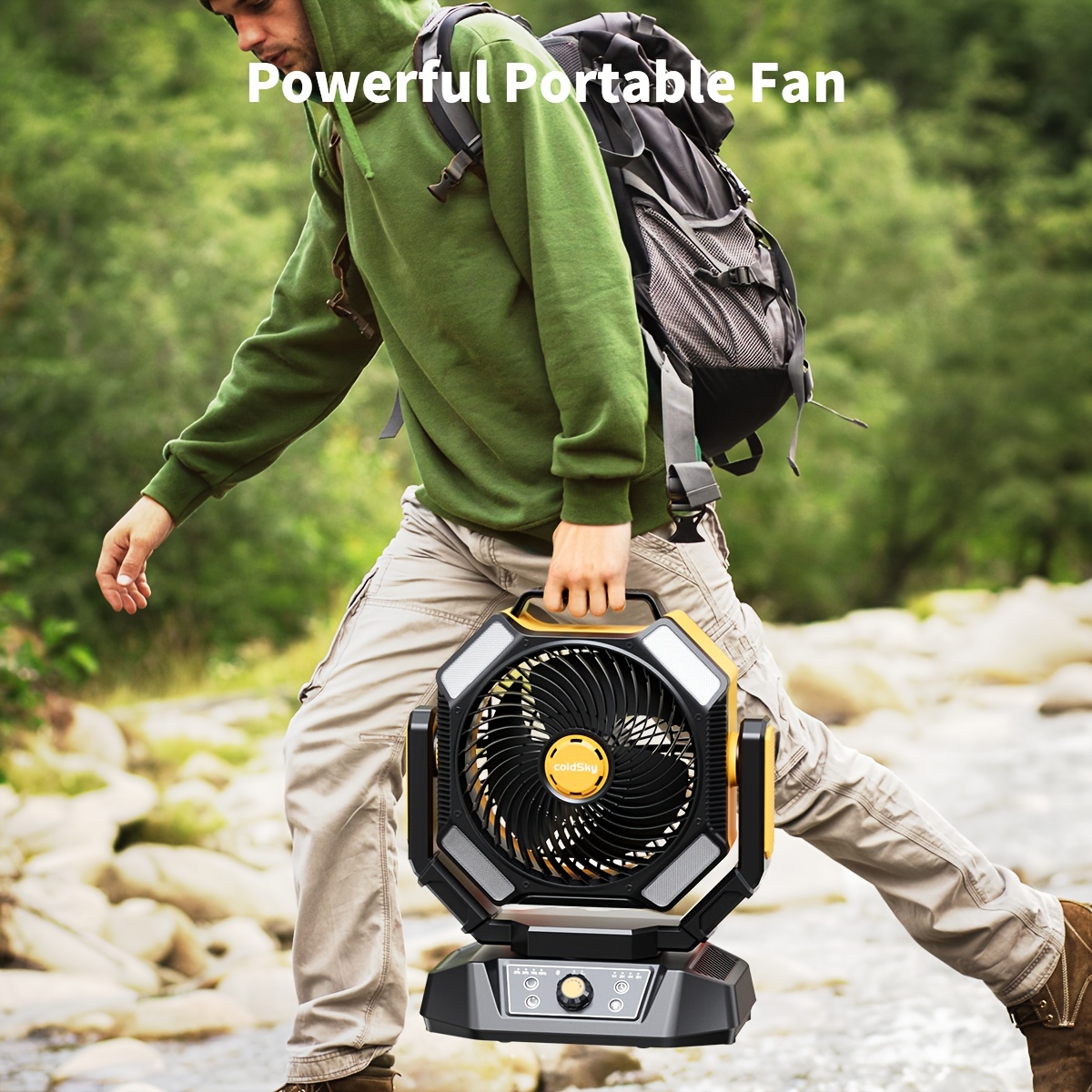 coldSky  Camping Fan, Battery  - Power Outage Light 리뷰 및 가격