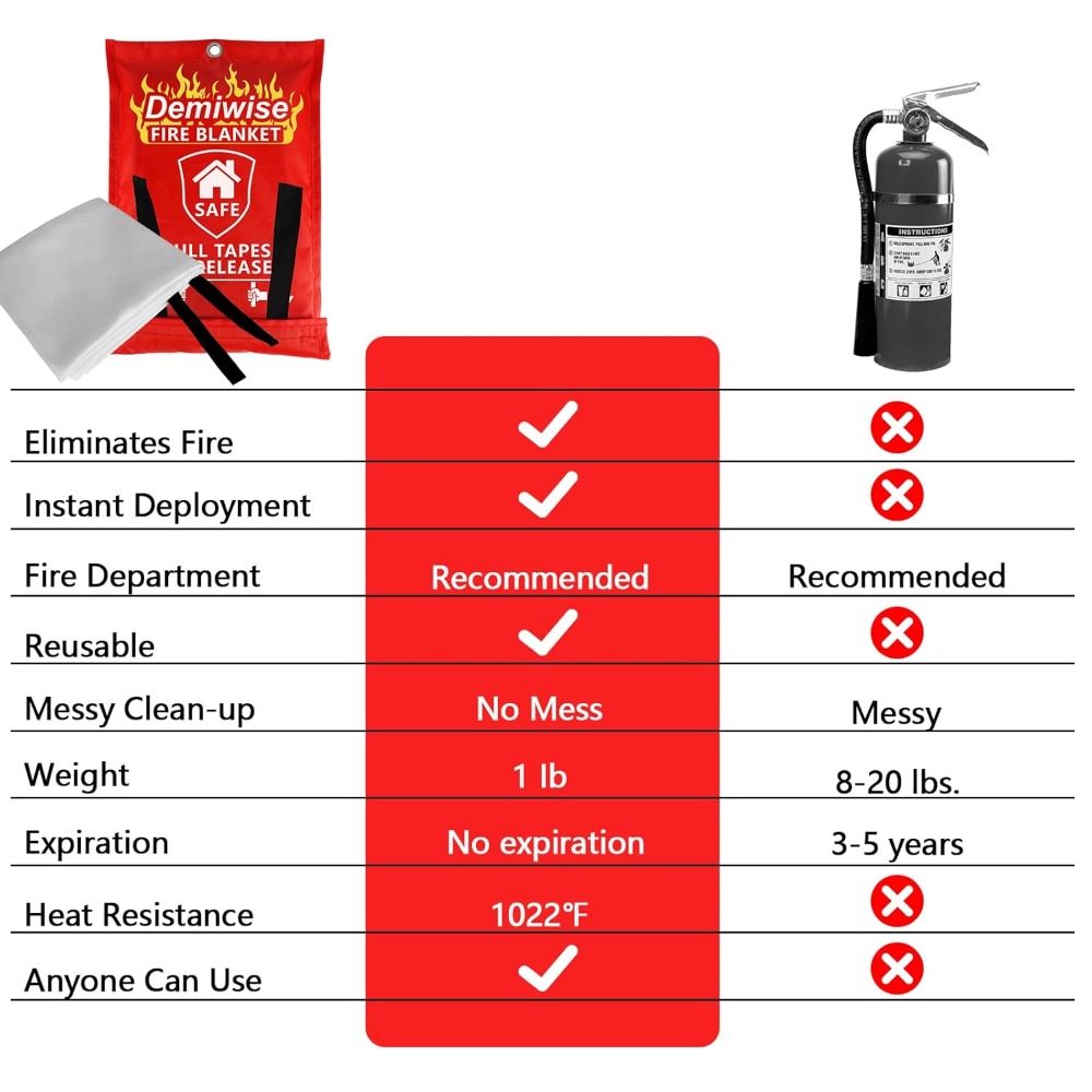 Thick Fire Blanket Emergency f - Fire Blanket Kitchen 리뷰 및 가격