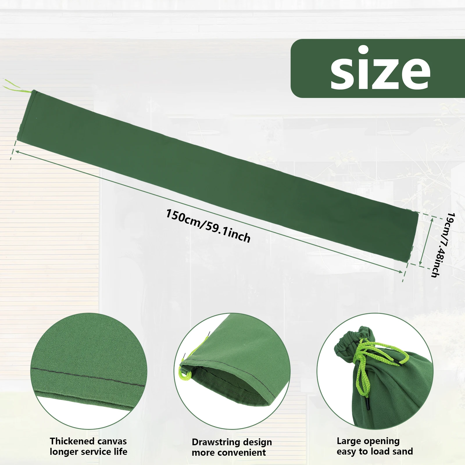 4Pcs Reusable Long Canvas Sand - Flood Barrier Bag 리뷰 및 가격