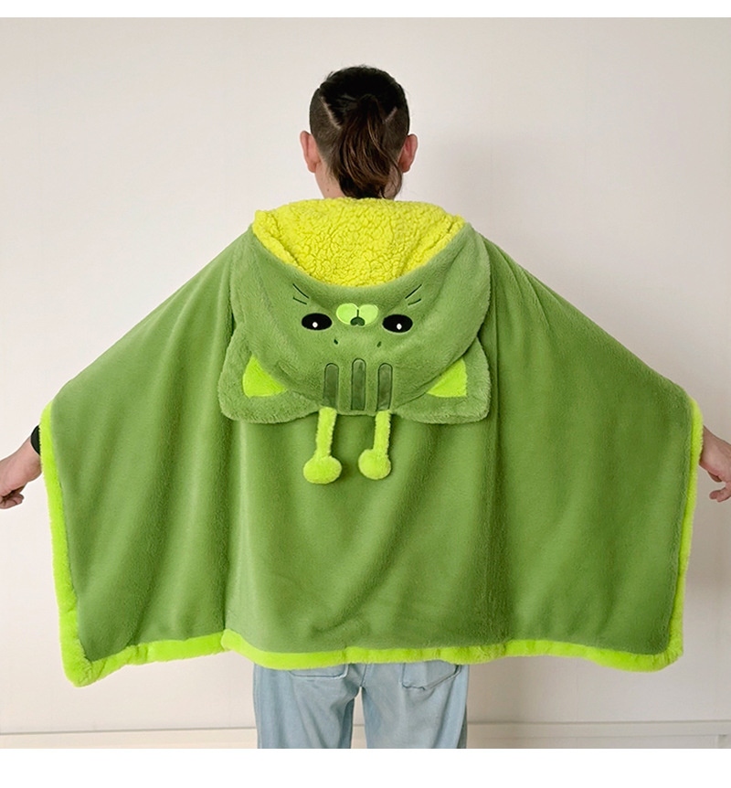 Cartoon Cute Alien Cat Hooded  - Fire Blanket Kitchen 리뷰 및 가격