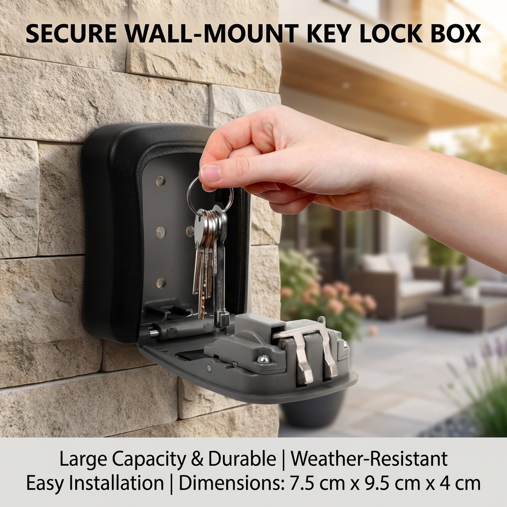 Wall Mount Key Lock Box with 4 - Lockbox Key Secure 리뷰 및 가격