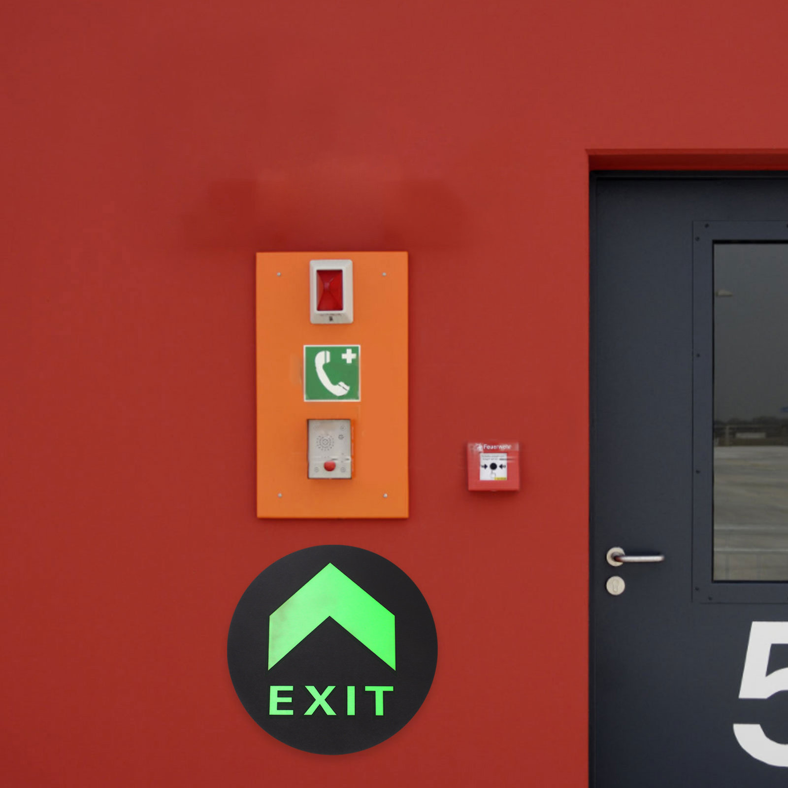 5Pcs Glow in Dark Exit Sign St - Emergency Exit Sign 리뷰 및 가격