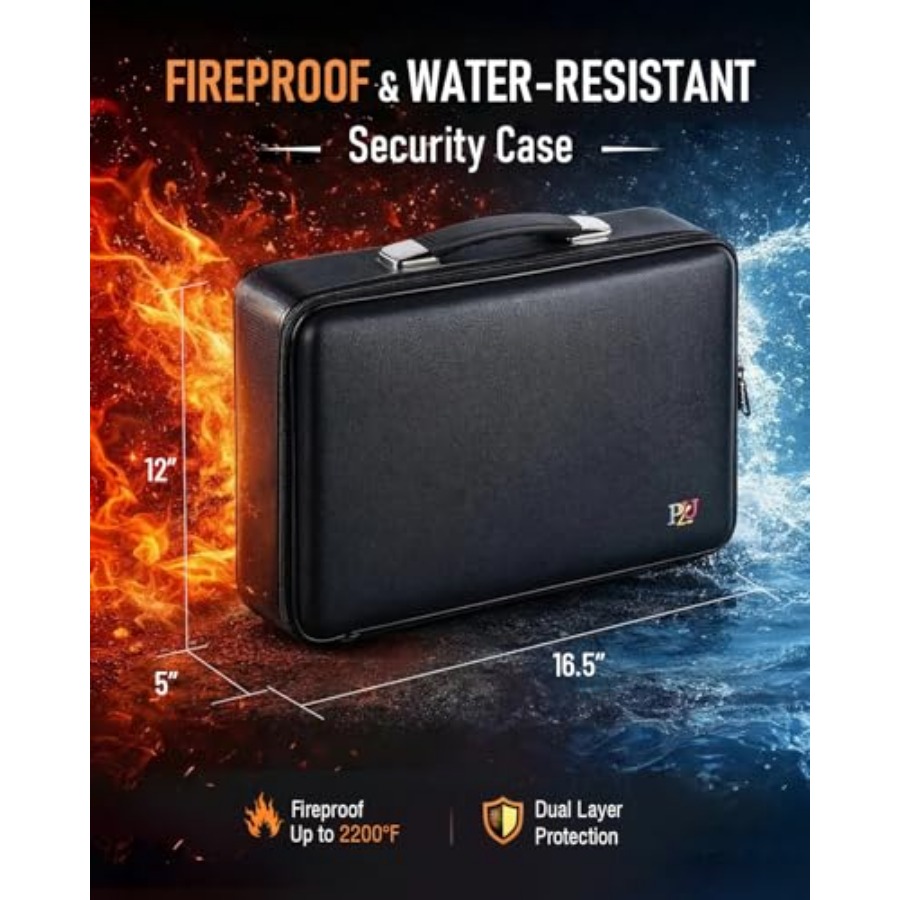Fireproof Document Box - Hard- - Fire Safe Document 리뷰 및 가격
