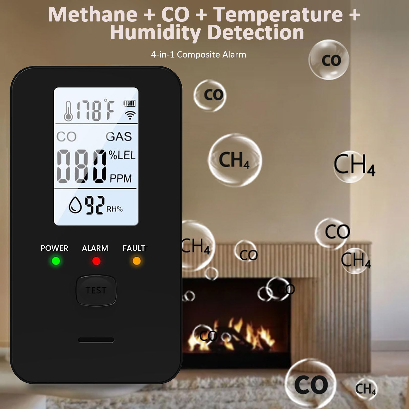 4-in-1 Gas & Carbon Monoxide D - Co Detector Plug 리뷰 및 가격
