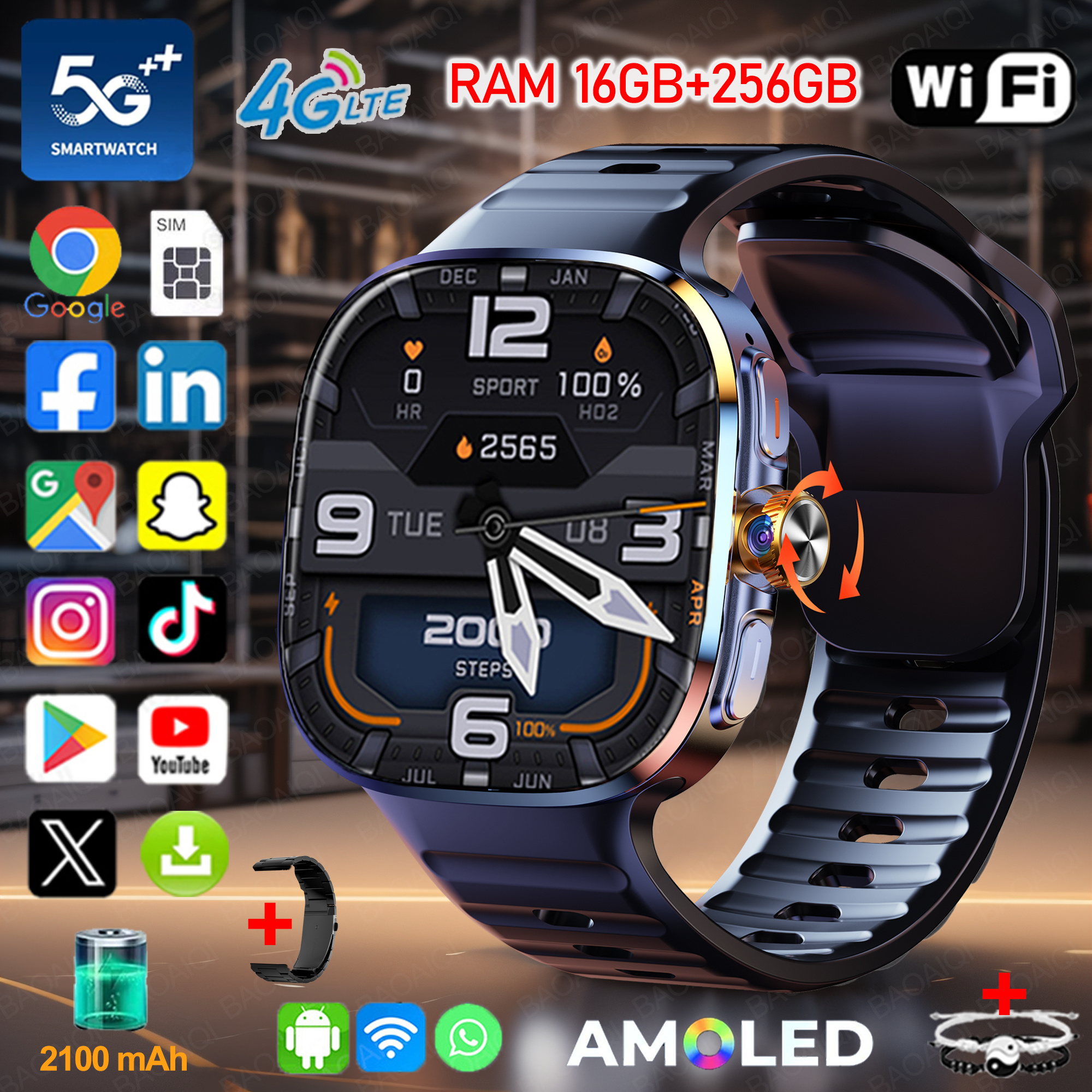 New Large Screen Smartwatch 4G - Window Lock Bar 리뷰 및 가격