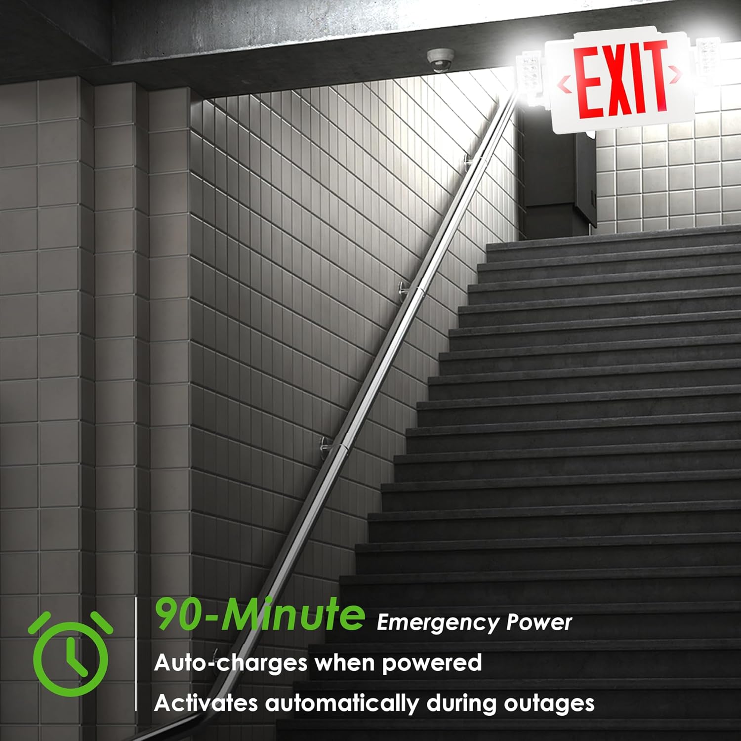 LED Emergency Exit Sign with 2 - Emergency Exit Sign 리뷰 및 가격