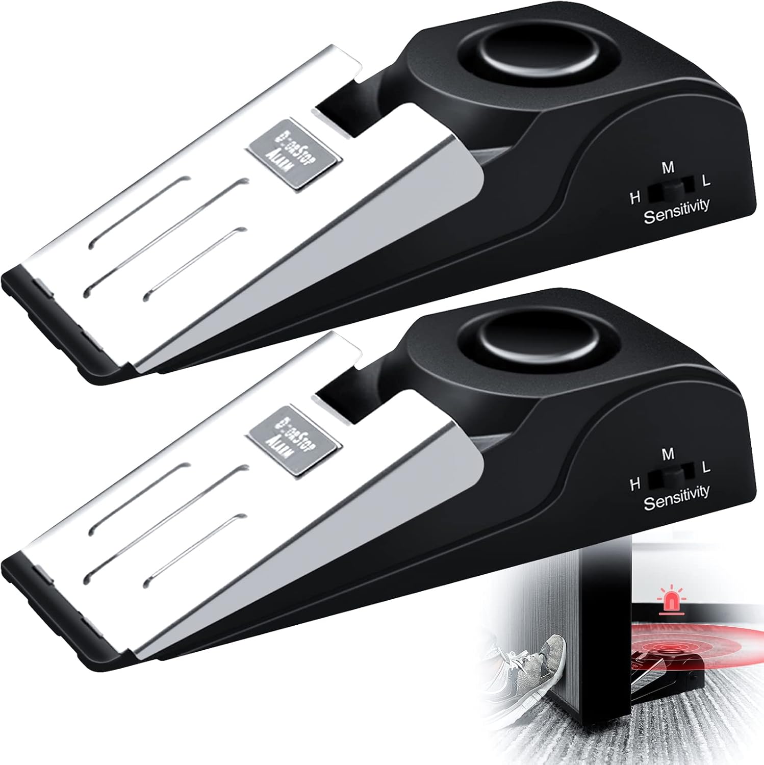 1/2Pcs Portable Travel 120 DB  - Door Stop Alarm 리뷰 및 가격