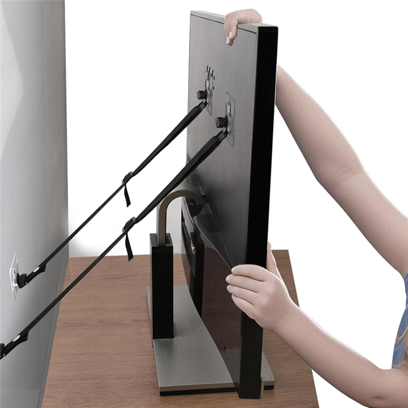 L62A 4 PCS Adjustable TV Safet - Earthquake Anchor Strap 리뷰 및 가격