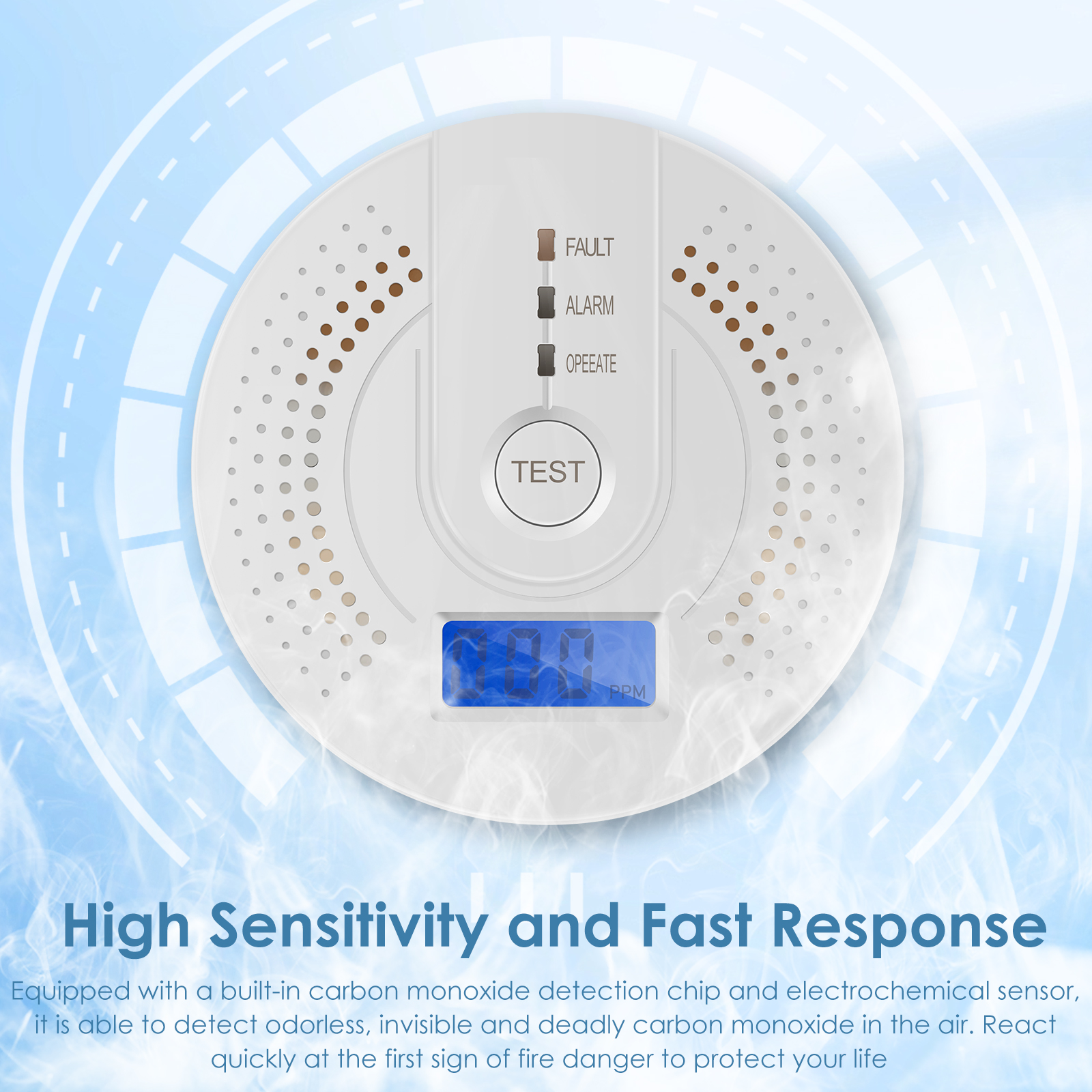 Independent CO Alarm Sensor Ca - Smoke Detector Interconnected 리뷰 및 가격