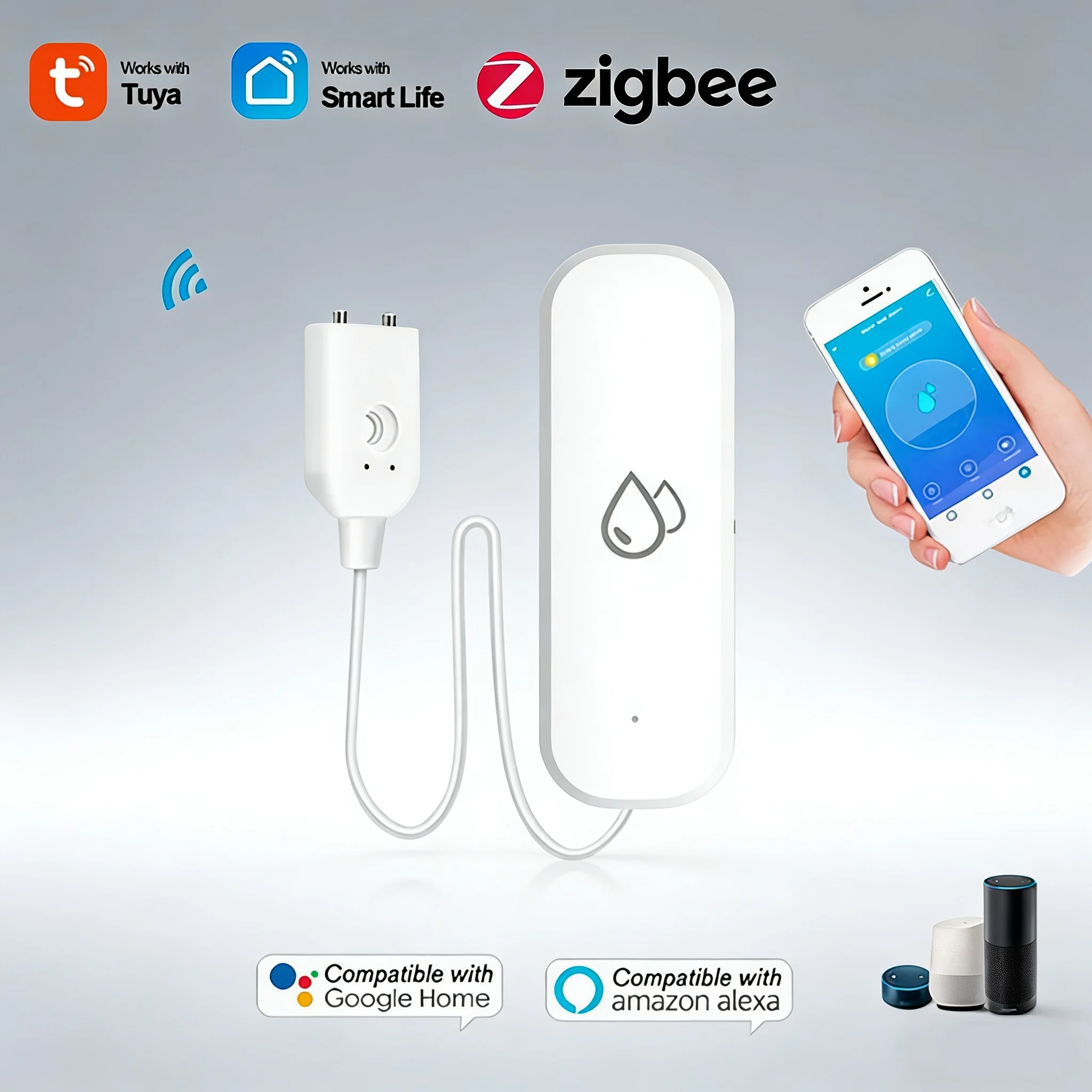 Smart Home Zigbee Water Leak D - Water Alarm Sensor 리뷰 및 가격